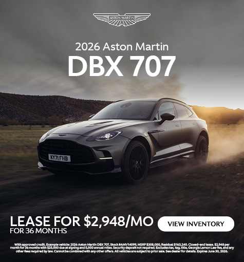 Special offer on 2026 Aston Martin DBX 2026 Aston Martin DBX 707